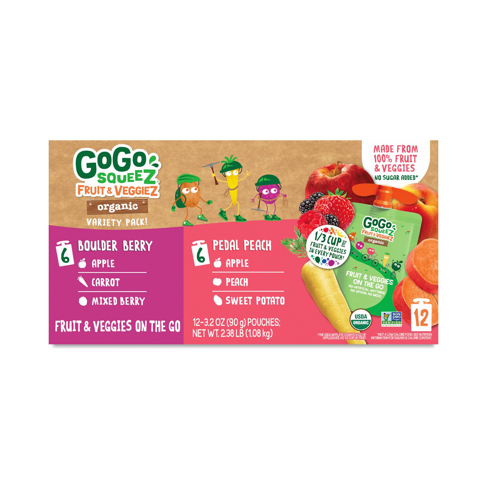 Organic Fruit & Veggie Applesauce Variety Pack