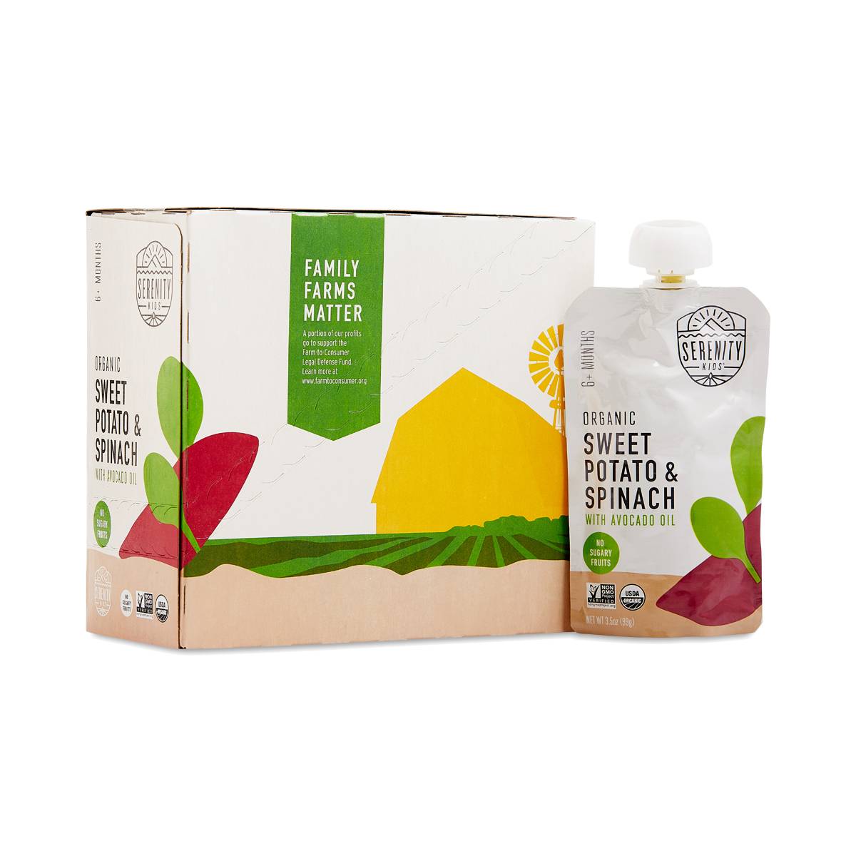 Serenity Kids Organic Sweet Potato &amp; Spinach with Avocado