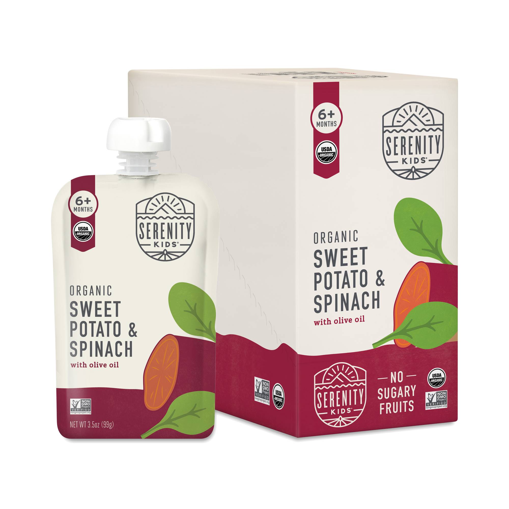 Organic Sweet Potato & Spinach with Olive Oil Baby Food