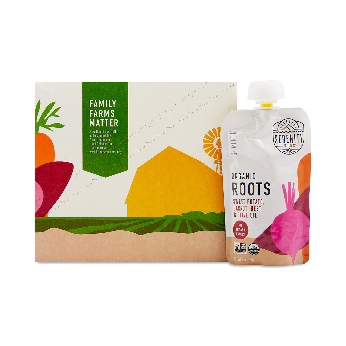 Serenity Kids Organic Roots with Sweet Potato, Carrot, Beet, and Olive