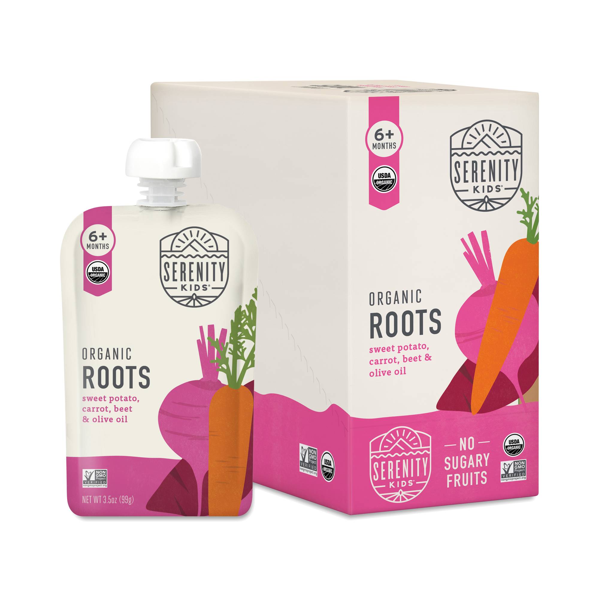 Organic Roots with Sweet Potato, Carrot, Beet, and Olive Oil Baby Food