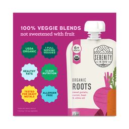 Organic Roots with Sweet Potato, Carrot, Beet, and Olive Oil Baby Food