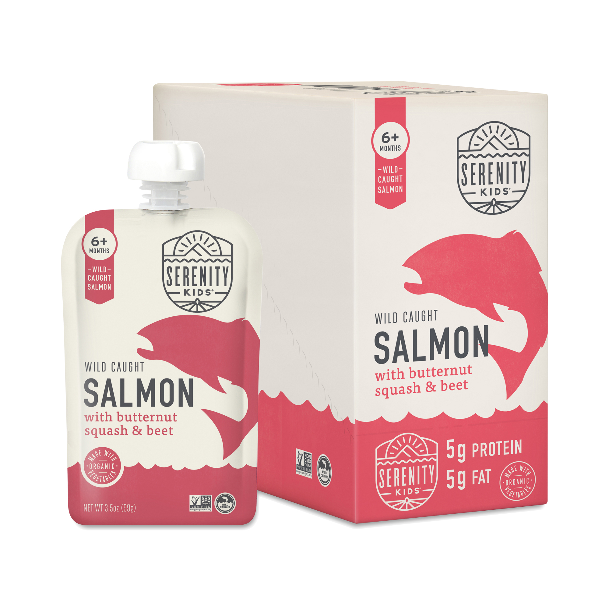 Wild Caught Salmon with Organic Butternut Squash & Beet Baby Food