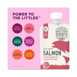 Wild Caught Salmon with Organic Butternut Squash & Beet Baby Food