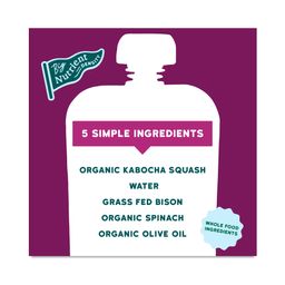 Grass Fed Bison with Organic Kabocha Squash & Spinach Baby Food