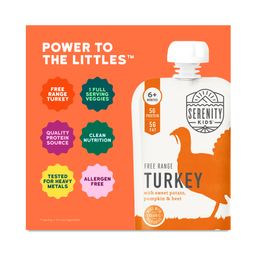 Free Range Turkey with Organic Sweet Potato Pumpkin & Beet Baby Food