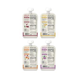 Baby Food Pouches, Meat & Veggies Variety Pack