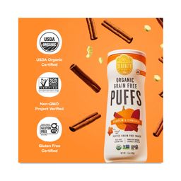 Organic Grain Free Puffs, Pumpkin & Cinnamon