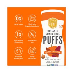 Organic Grain Free Puffs, Pumpkin & Cinnamon