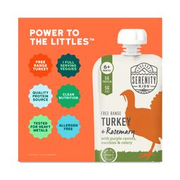 Pasture Raised Turkey with Carrots, Zucchini & Rosemary Baby Food