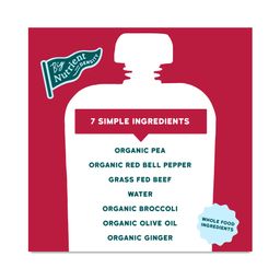 Grass Fed Beef with Organic Ginger, Red Pepper, Broccoli & Peas Baby Food