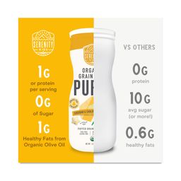 Organic Grain Free Puffs, Grass Fed Cheddar & Cauliflower Spinach