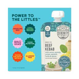 Baby Food Pouches, Beef Kebab