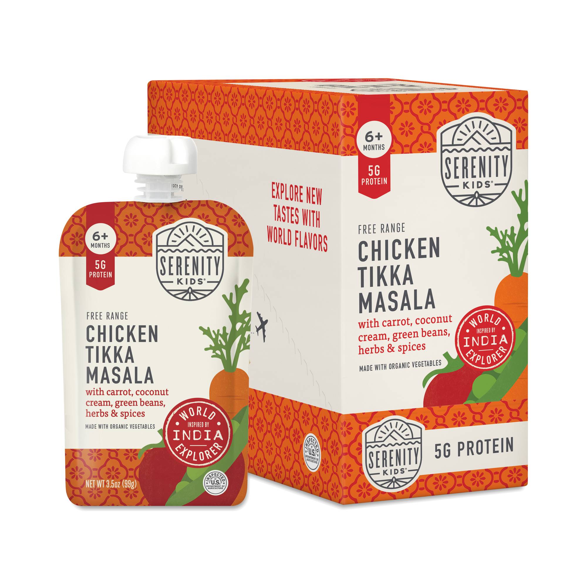 Baby Food Pouches, Tikka Masala with Free Range Chicken