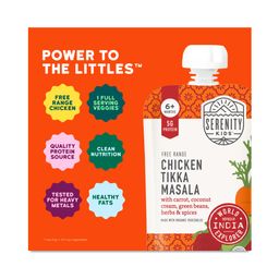Baby Food Pouches, Tikka Masala with Free Range Chicken