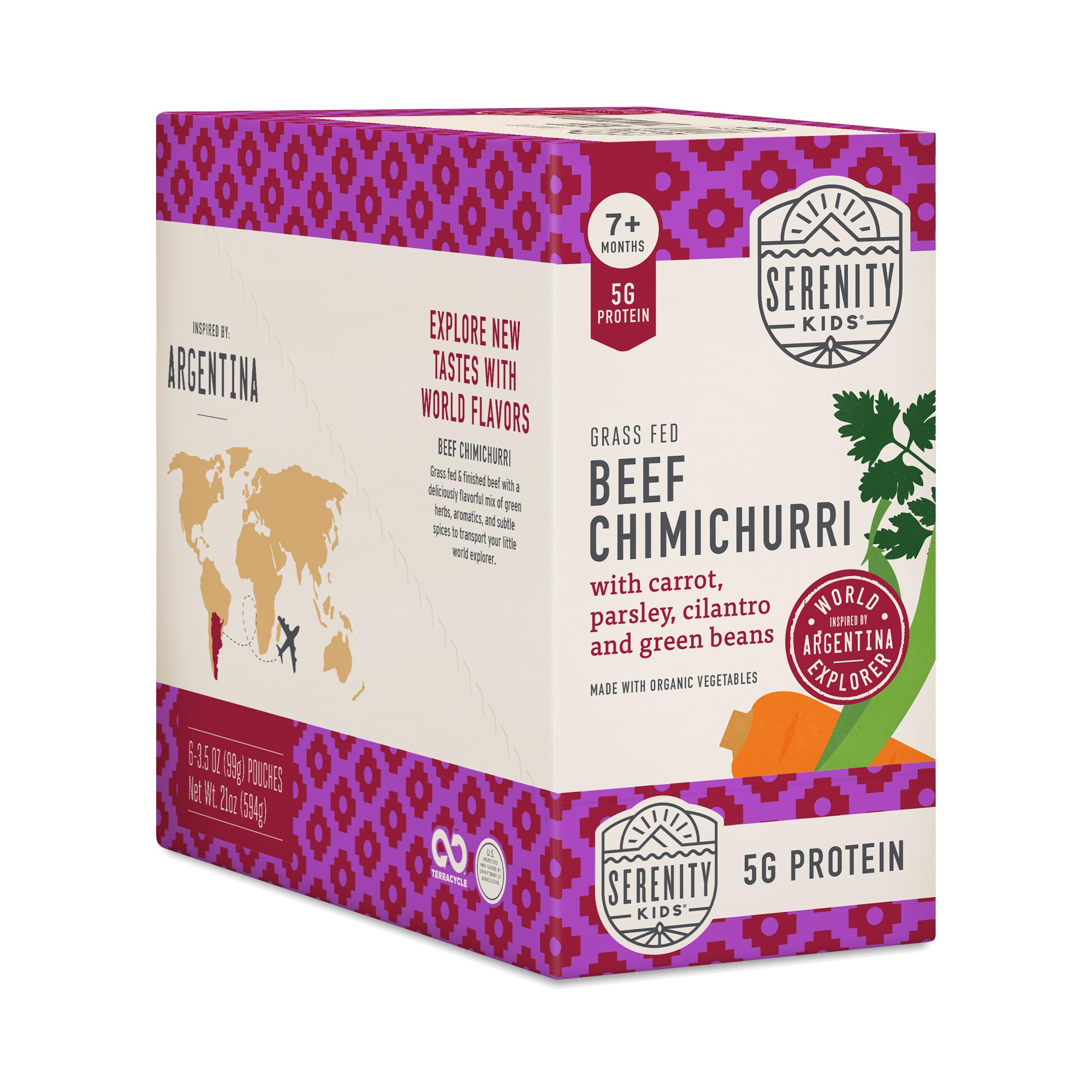 Serenity Kids Baby Food Pouches, Beef Chimichurri | Thrive Market