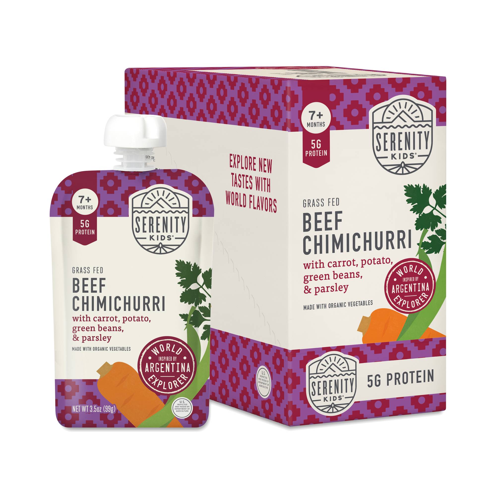 Baby Food Pouches, Beef Chimichurri