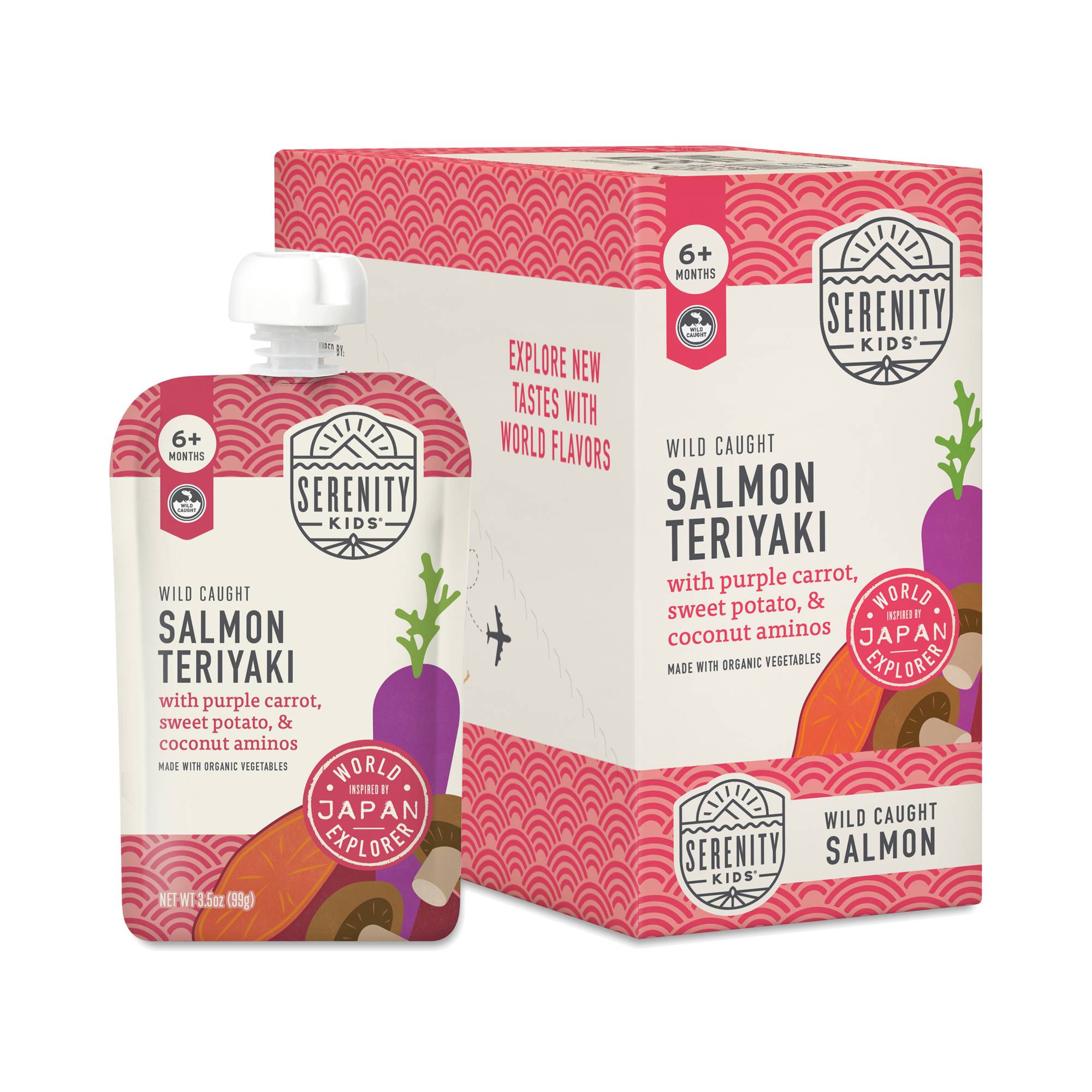 Baby Food Pouches, Wild Caught Salmon Teriyaki