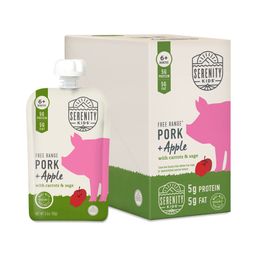Baby Food Pouches, Free Range Pork + Apple with Carrots & Sage