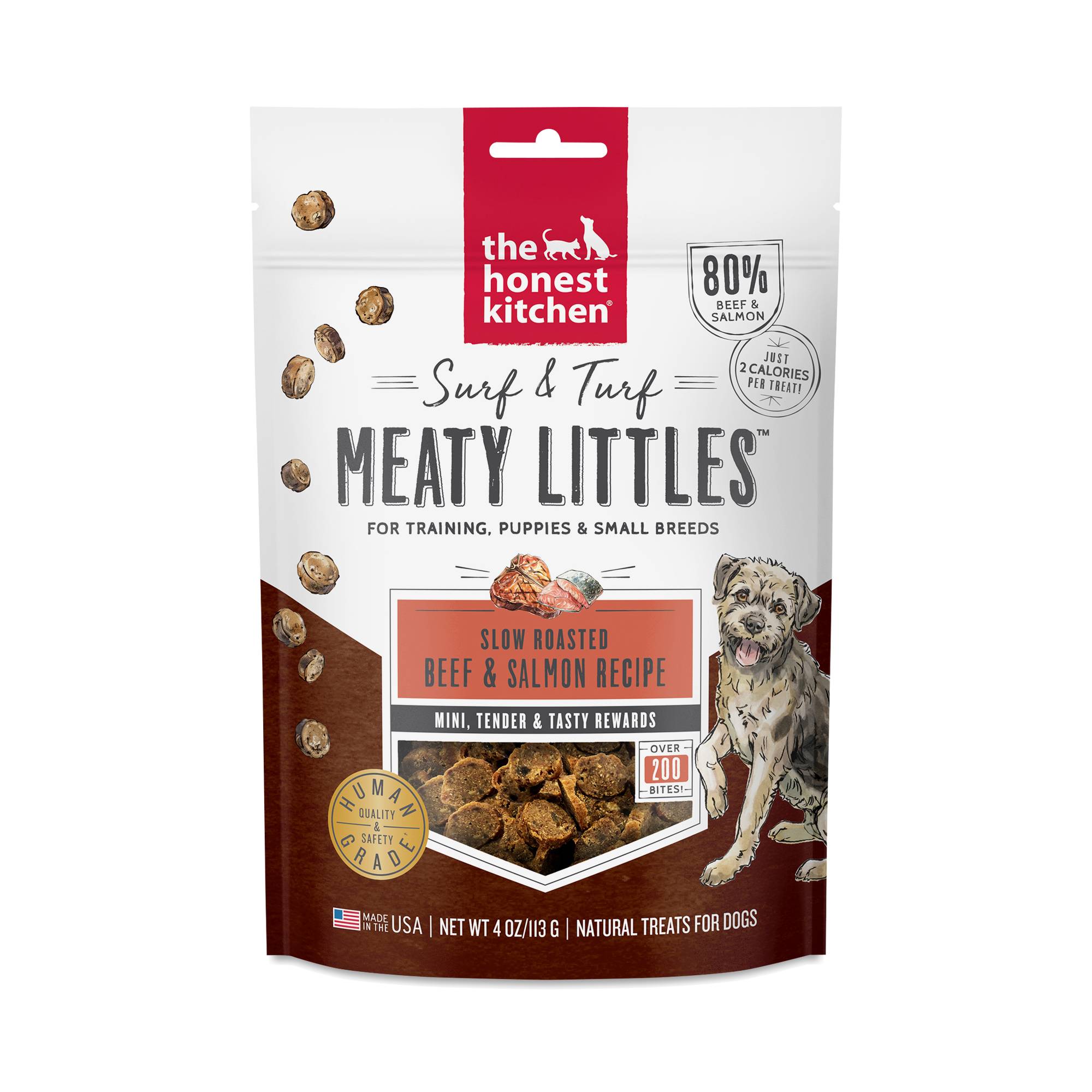 Surf & Turf Meaty Littles Dog Treats, Beef & Salmon