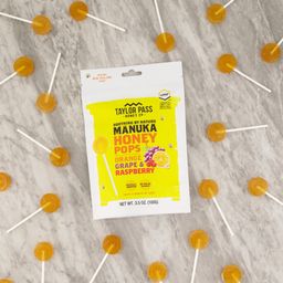 Manuka Honey Pops UMF10+, Orange, Grape & Raspberry