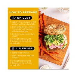 Protein Veggie Burger, Garlic & Herb