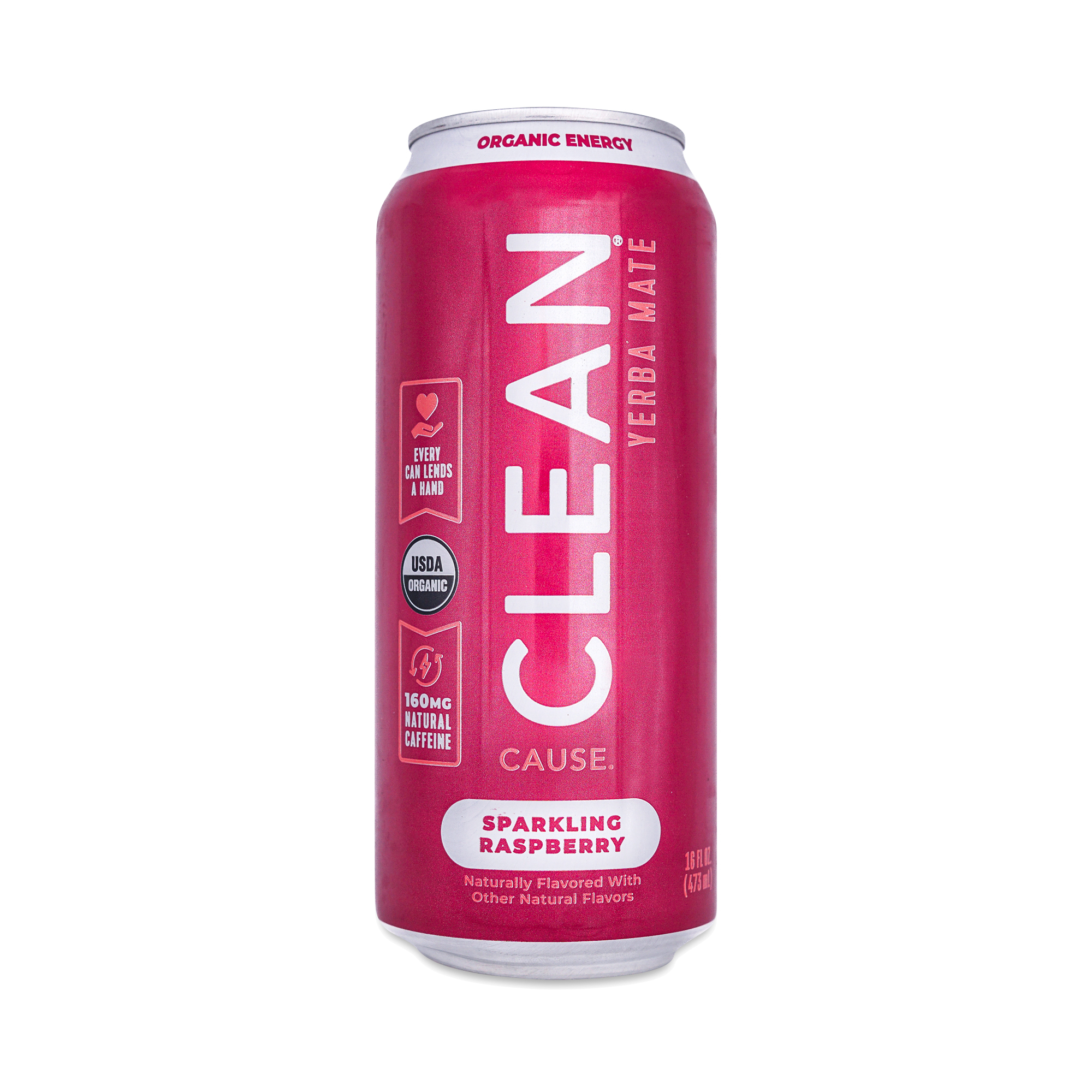 CLEAN Cause Sparkling Yerba Mate, Raspberry | Thrive Market