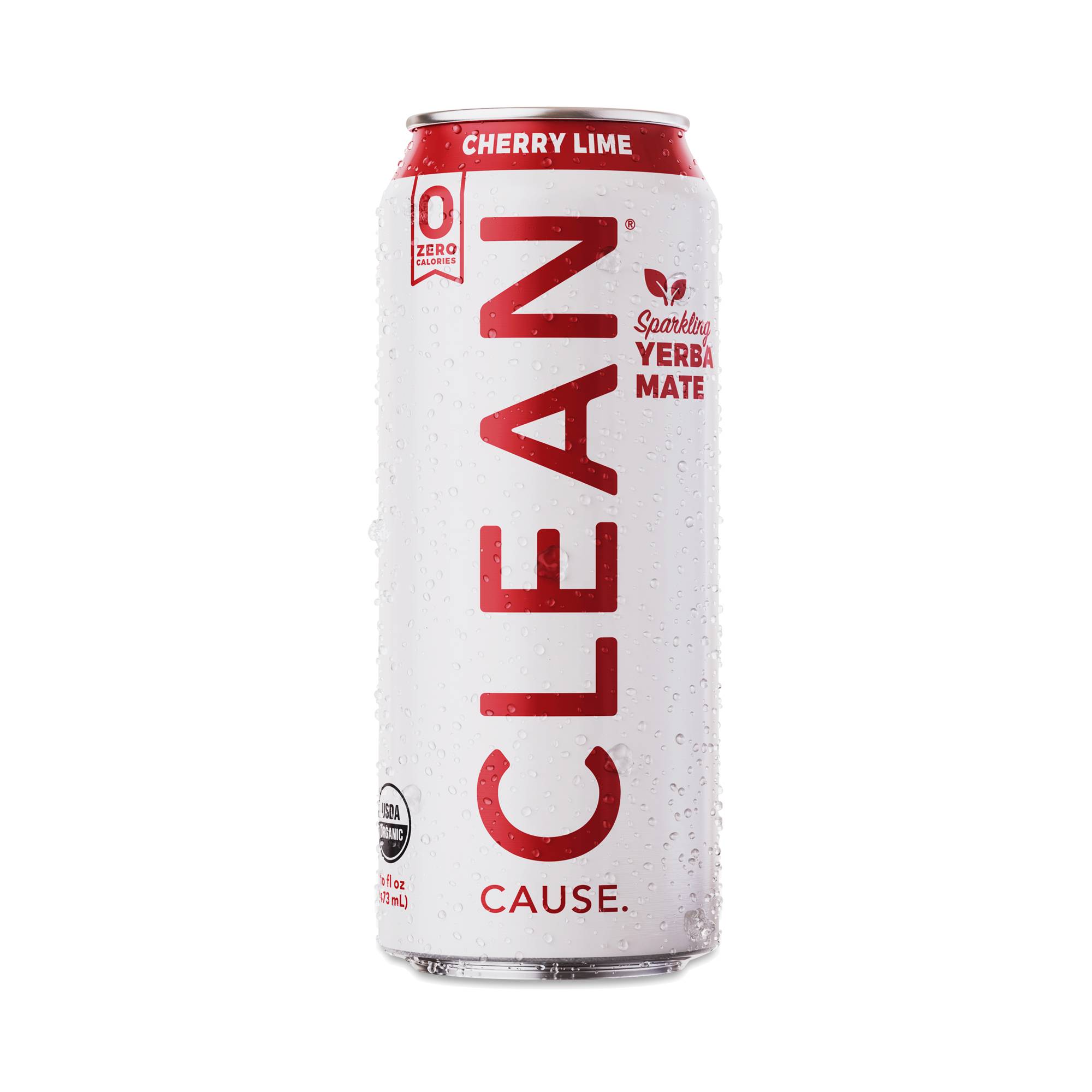 Sparkling Zero Cal Yerba Mate, Cherry Lime