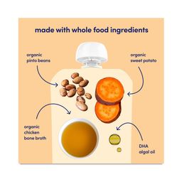 Organic Baby Food, Sweet Potato Pinto Bean Chicken Broth