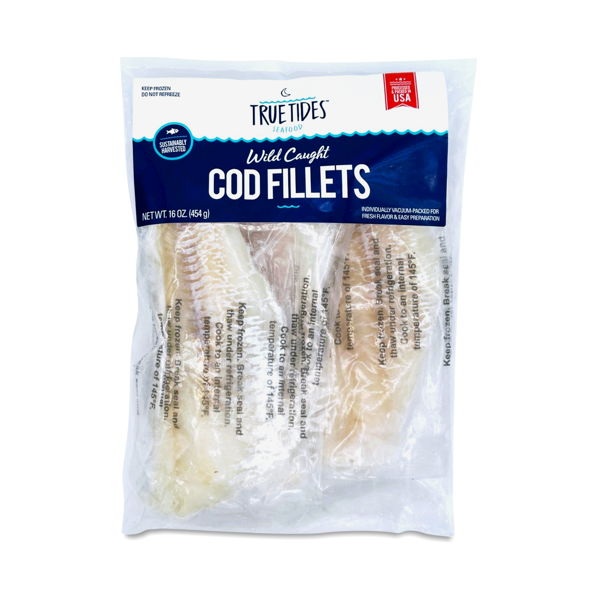 True Tides Seafood Cod Fillets, Wild Caught | Thrive Market