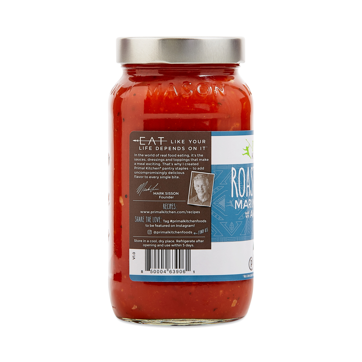 Roasted Garlic Marinara Sauce by Primal Kitchen Thrive Market
