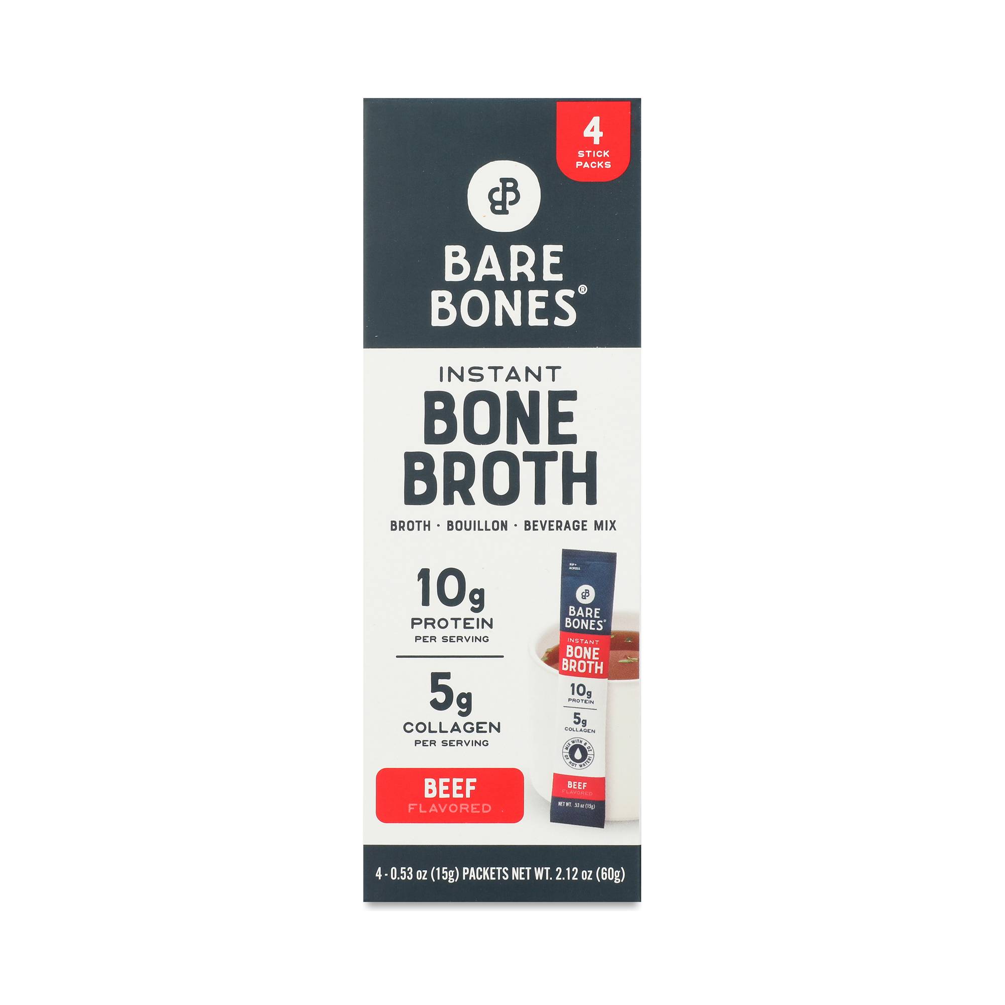 Instant Bone Broth Stick, Beef