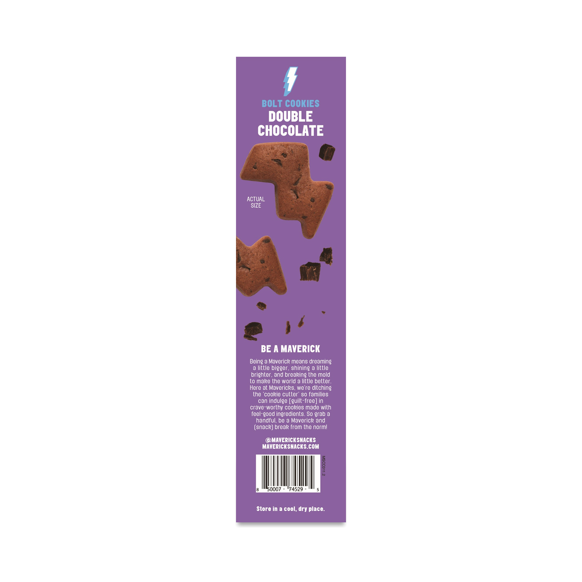 Mavericks Snacks Bolt Cookies, Double Chocolate | Thrive Market