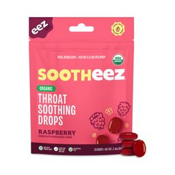 Sootheez Organic Throat Soothing Drops, Raspberry