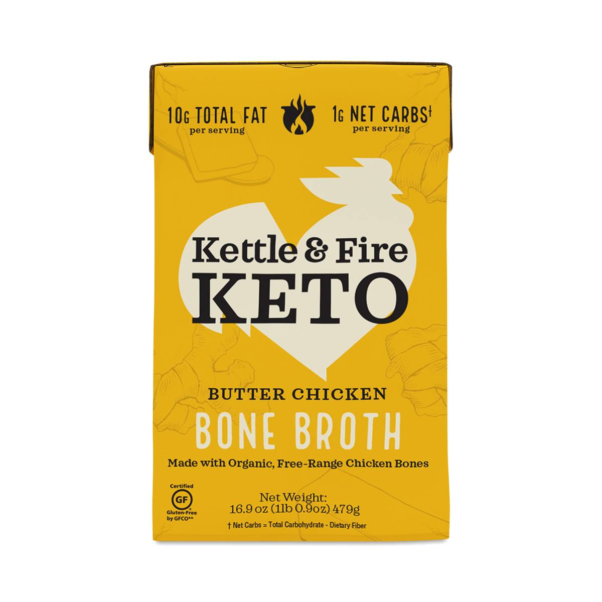 Kettle & Fire Keto Bone Broth, Butter Chicken Thrive Market