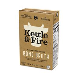 Beef Bone Broth, Miso Ginger