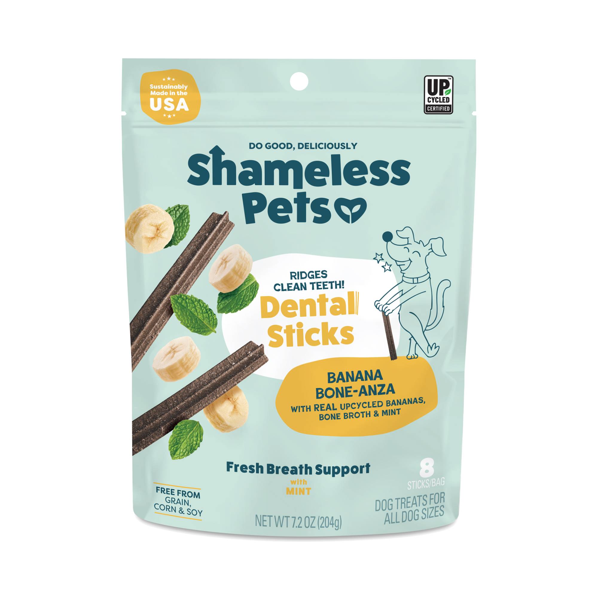Dental Sticks Dog Treats, Banana Bone-anza