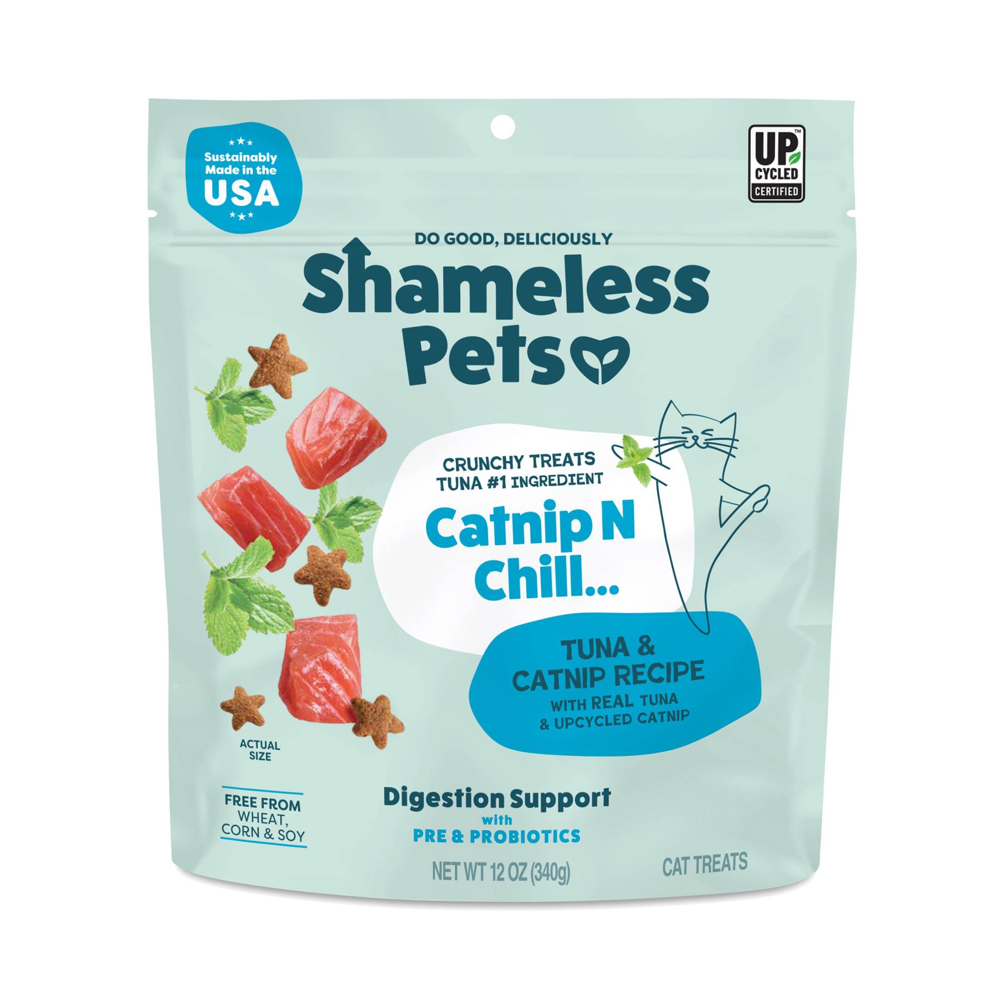 Catnip N Chill Crunchy Cat Treats, Tuna, Value Size