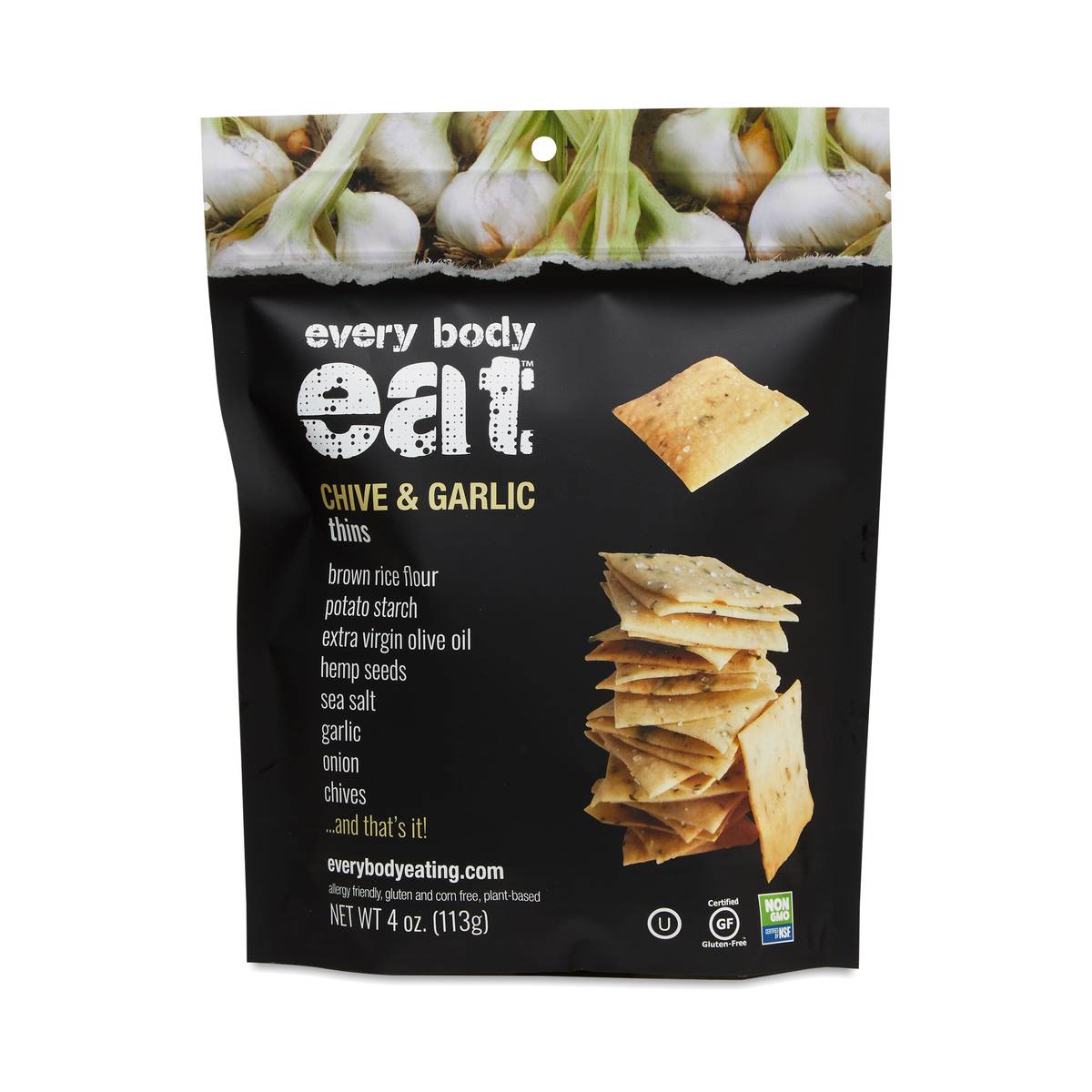 Snack Thins, Chive & Garlic