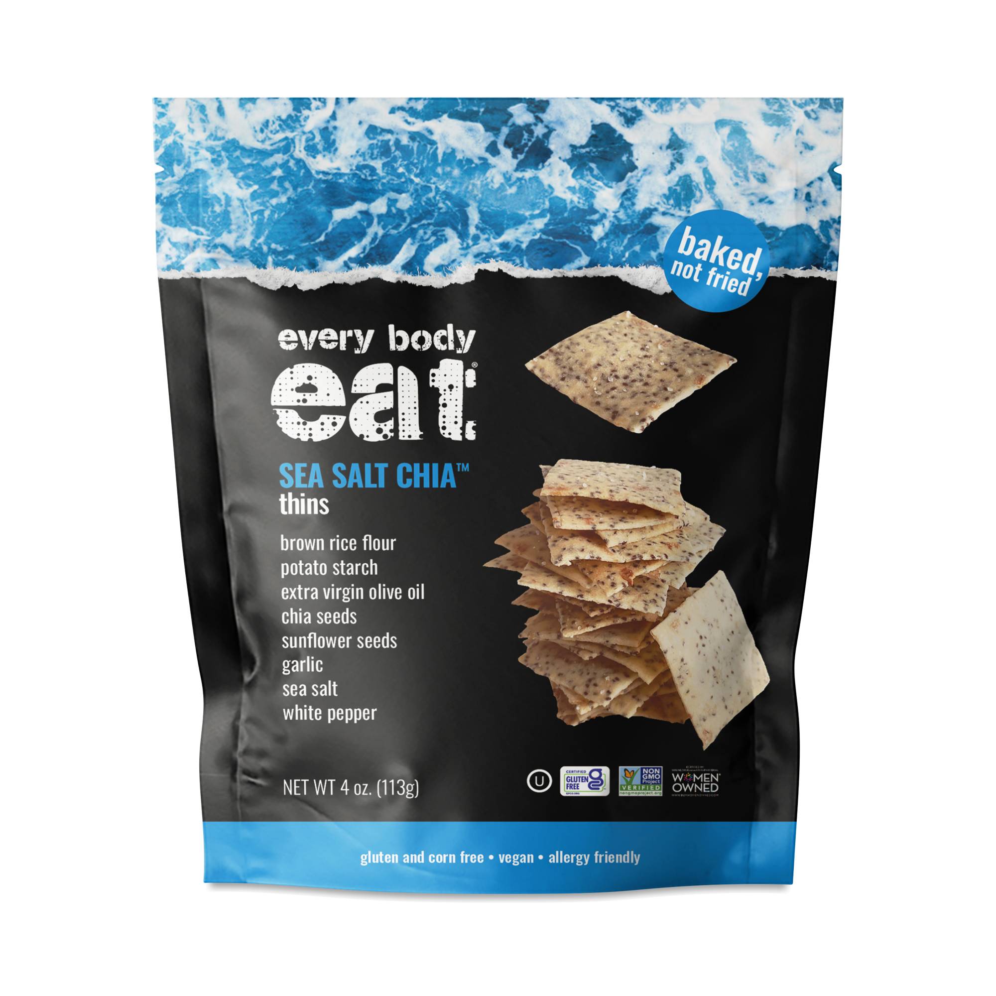 Snack Thins, Sea Salt Chia