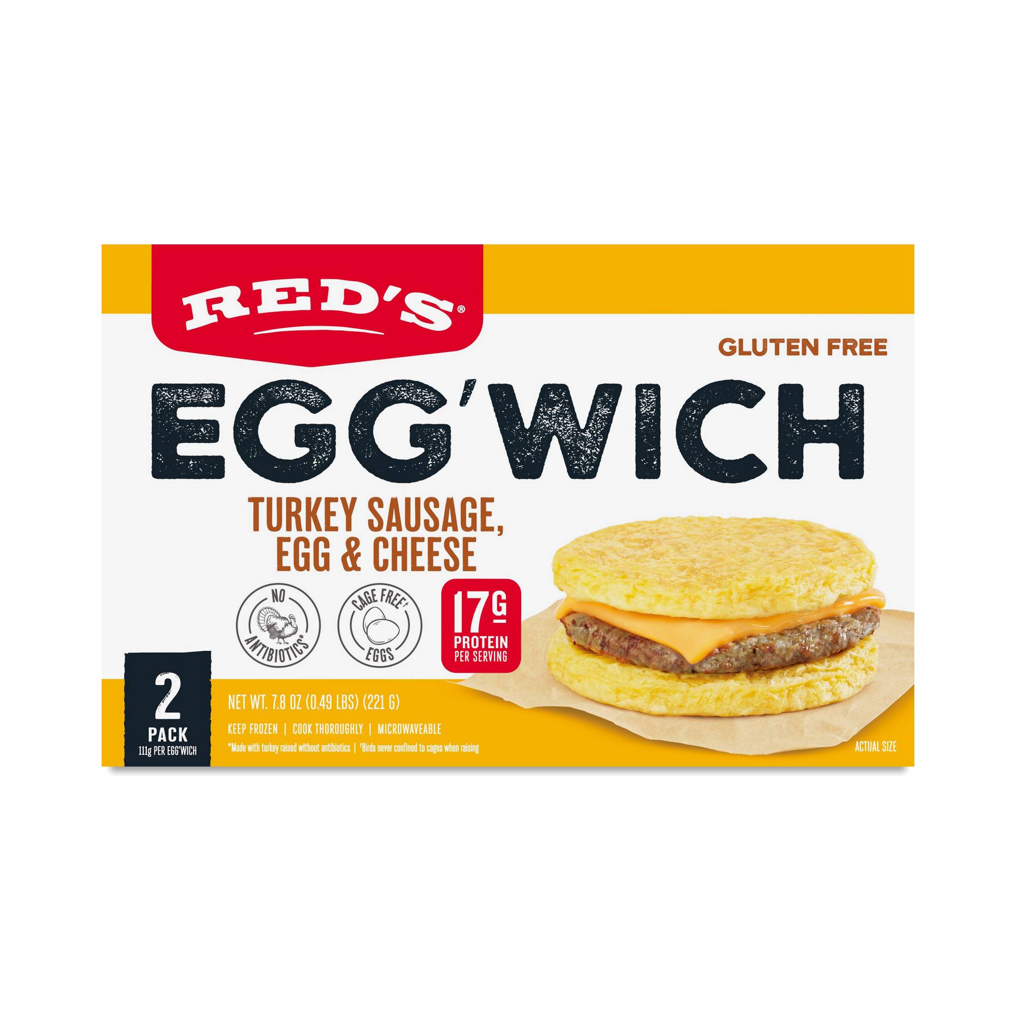 Breakfast Egg'wich, Turkey Sausage, Egg & Cheese