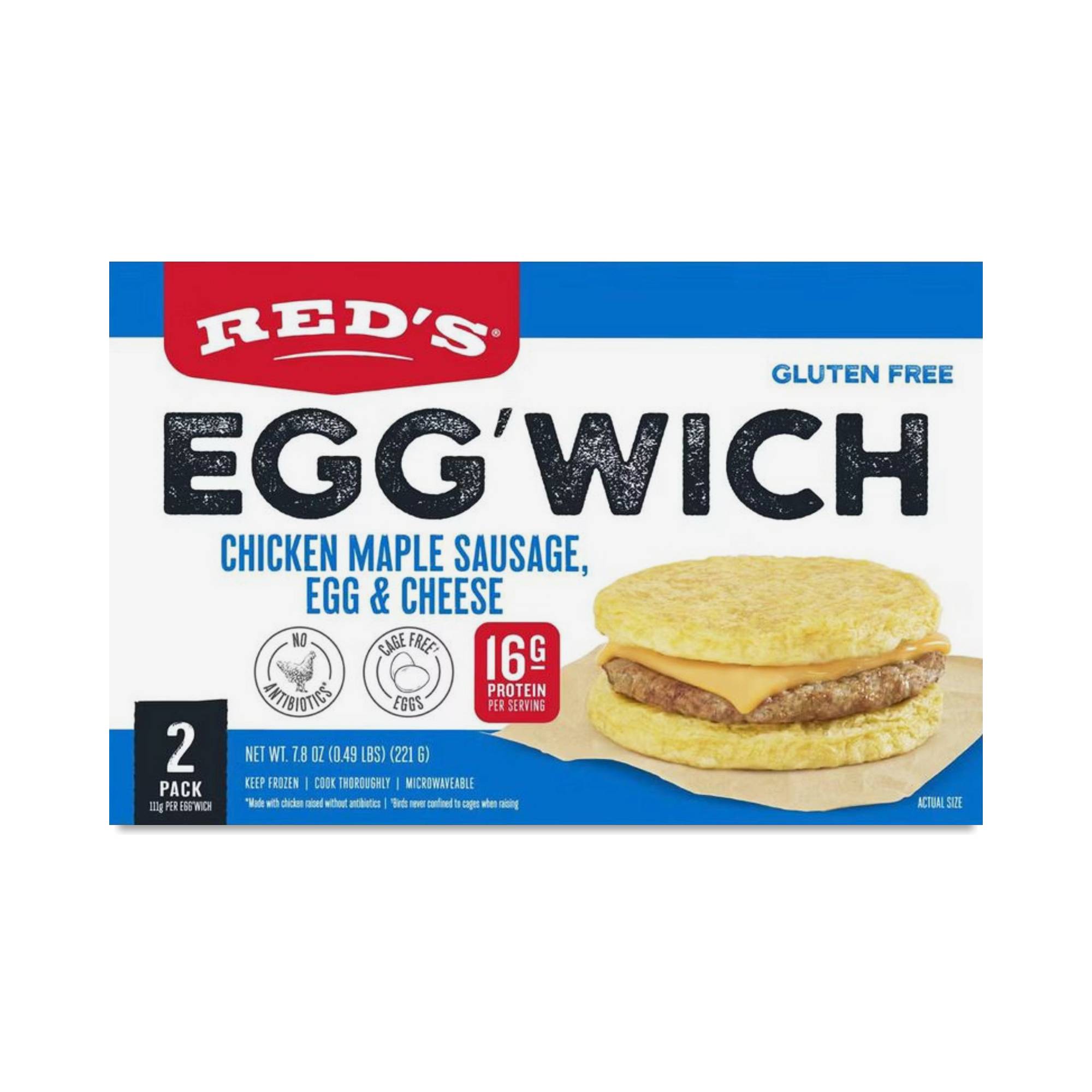 Breakfast Egg'wich, Chicken Maple Sausage, Egg & Cheese