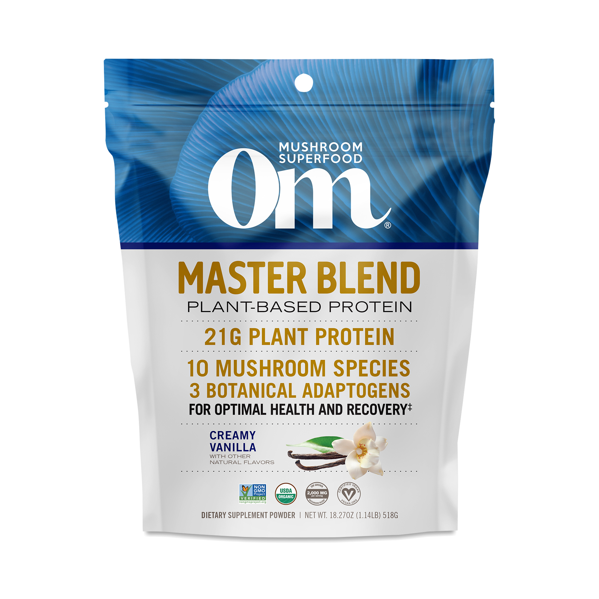 OM Mushroom Master Blend Protein, Vanilla Thrive Market