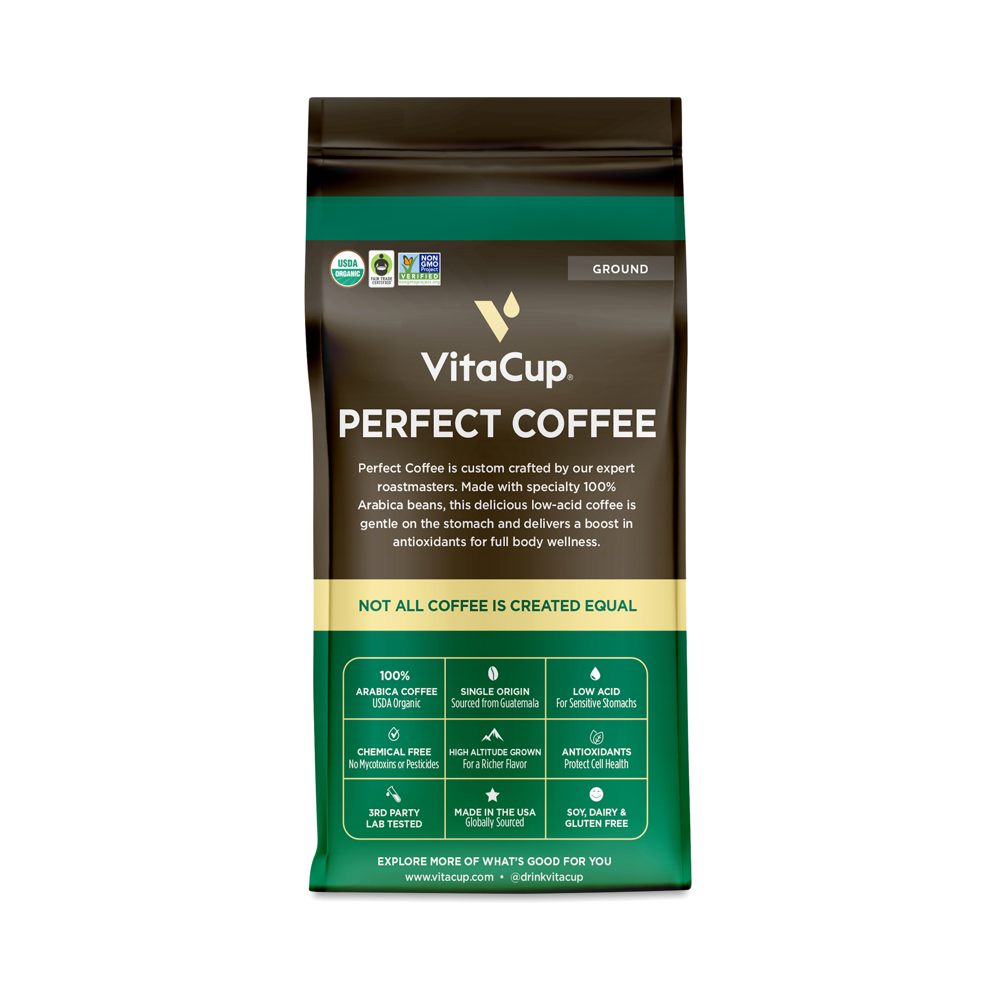 VitaCup Ground Coffee, Low Acid & Organic | Thrive Market