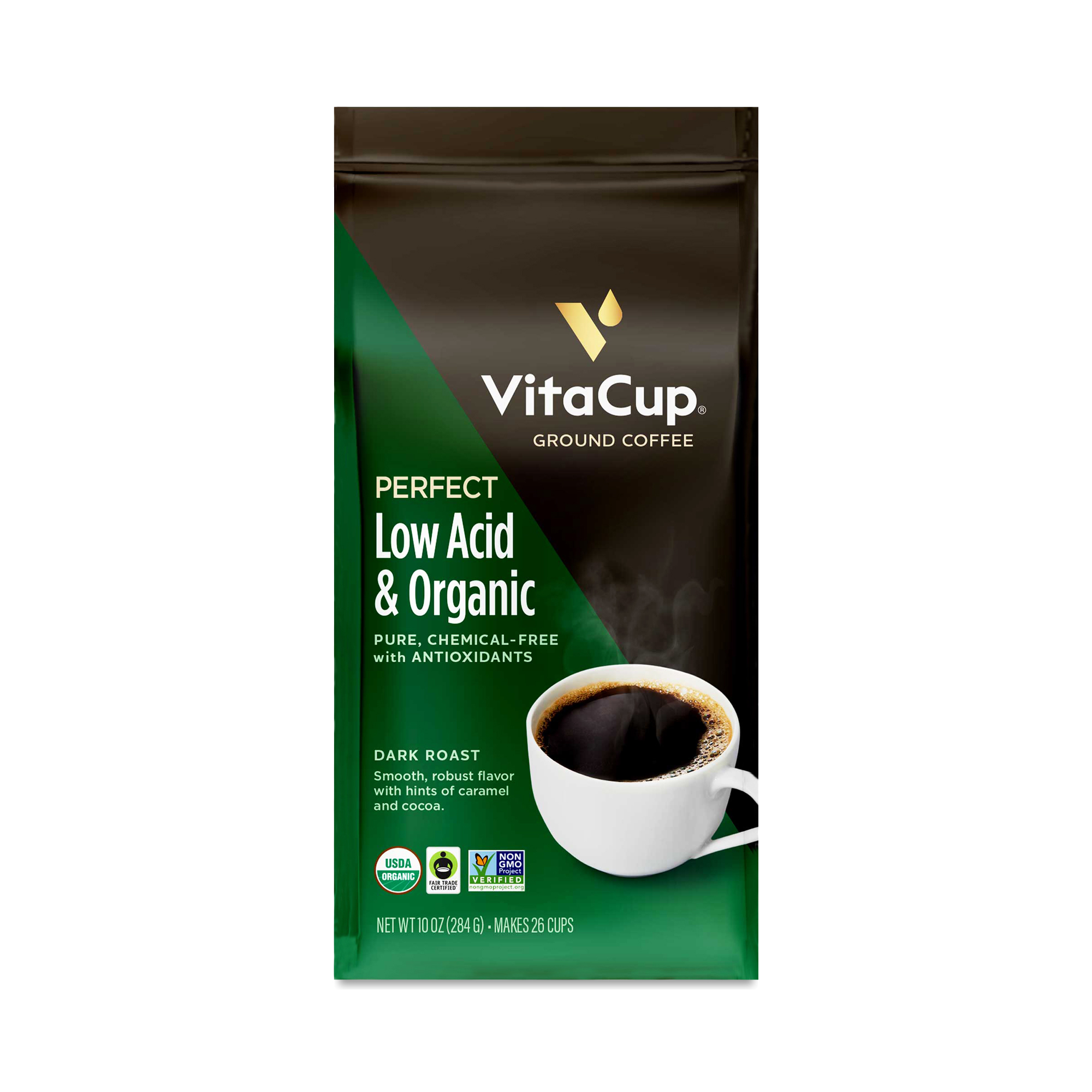 VitaCup Ground Coffee, Low Acid & Organic Thrive Market