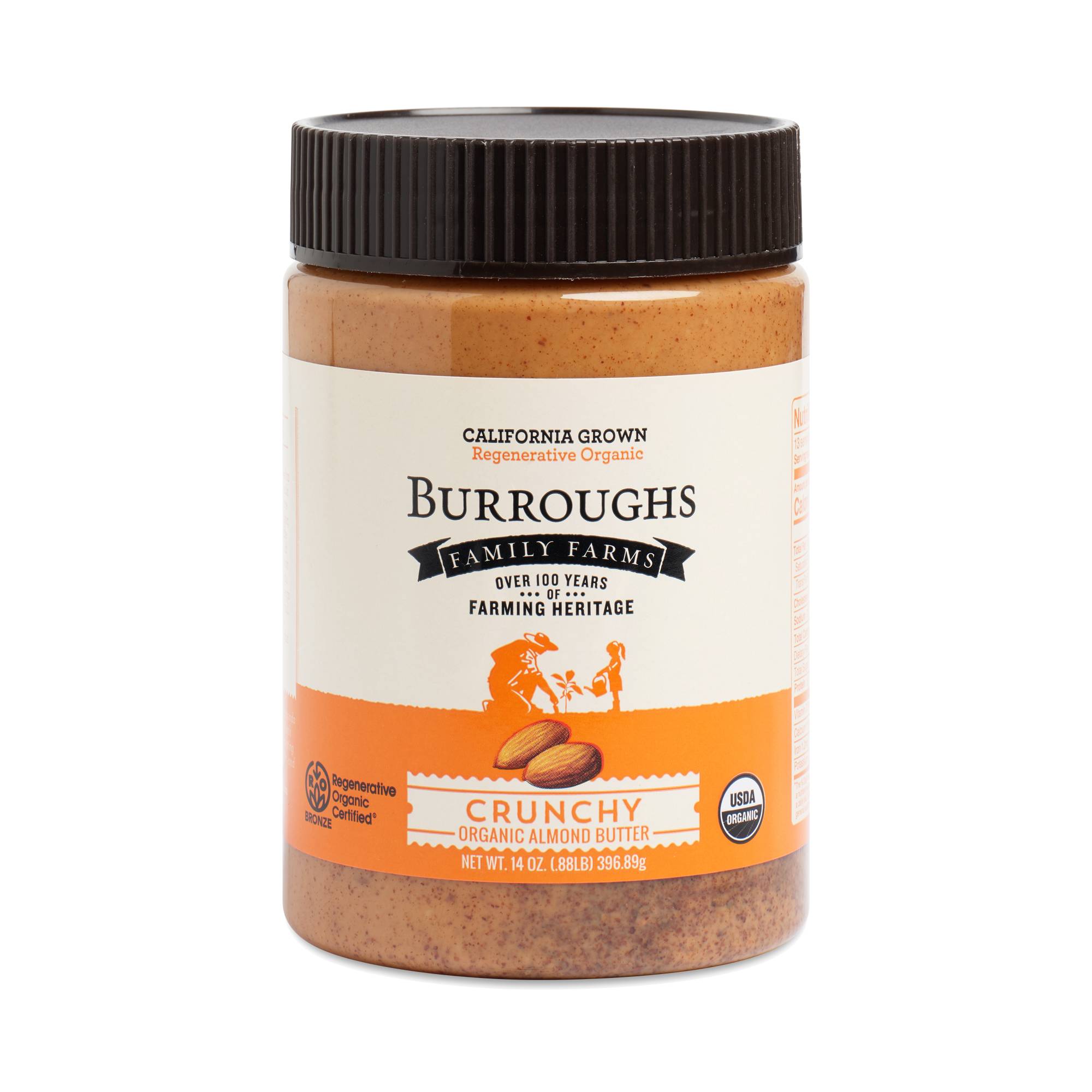 Regenerative Organic Crunchy Almond Butter