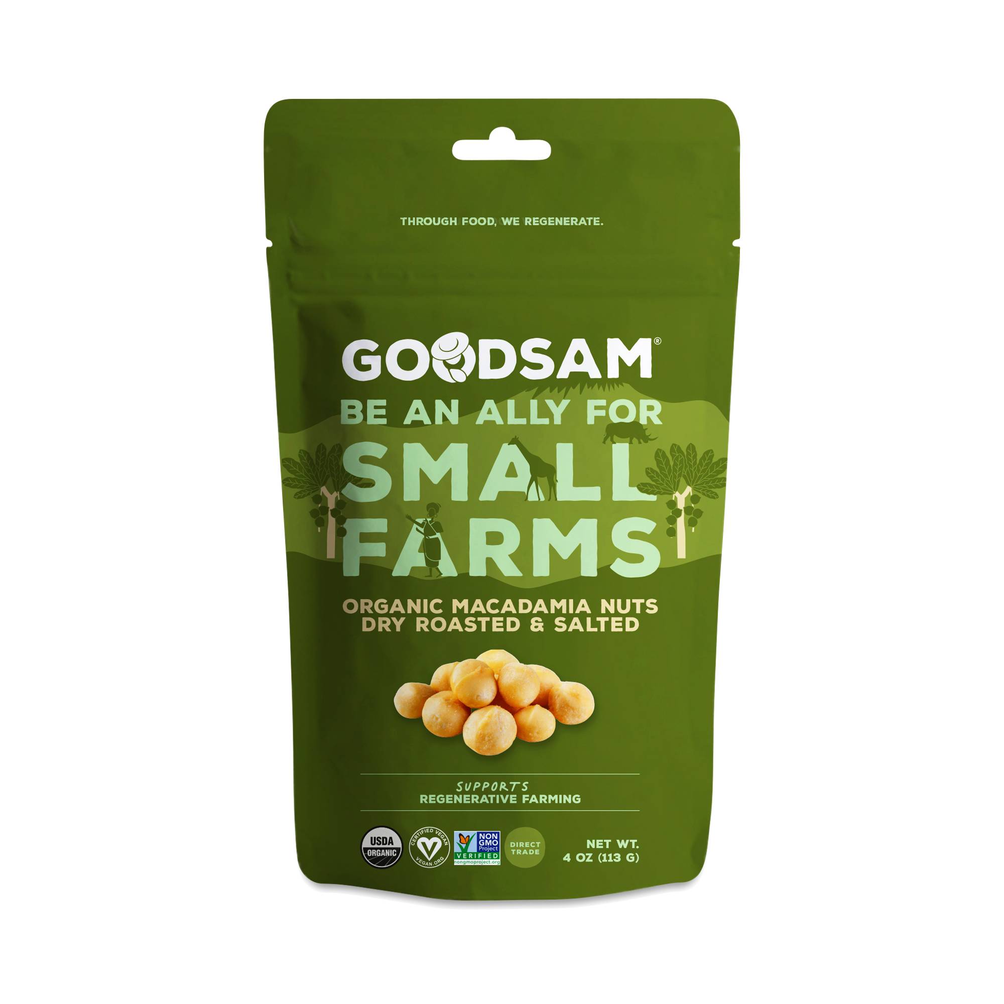 Organic Dry Roasted Macadamia Nuts, Salted