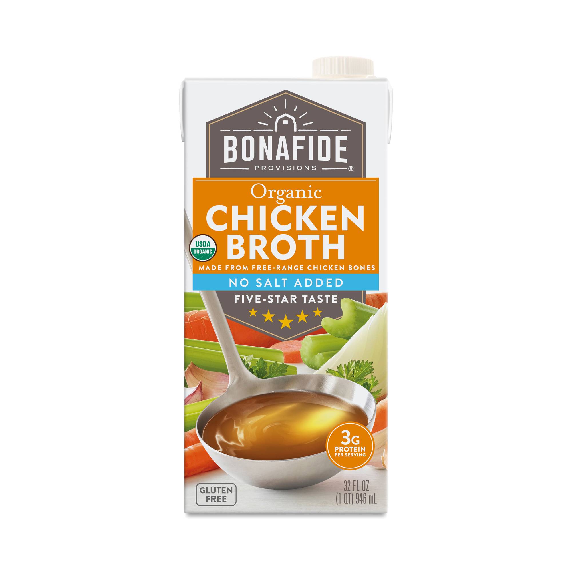 No Salt Added Organic Chicken Broth