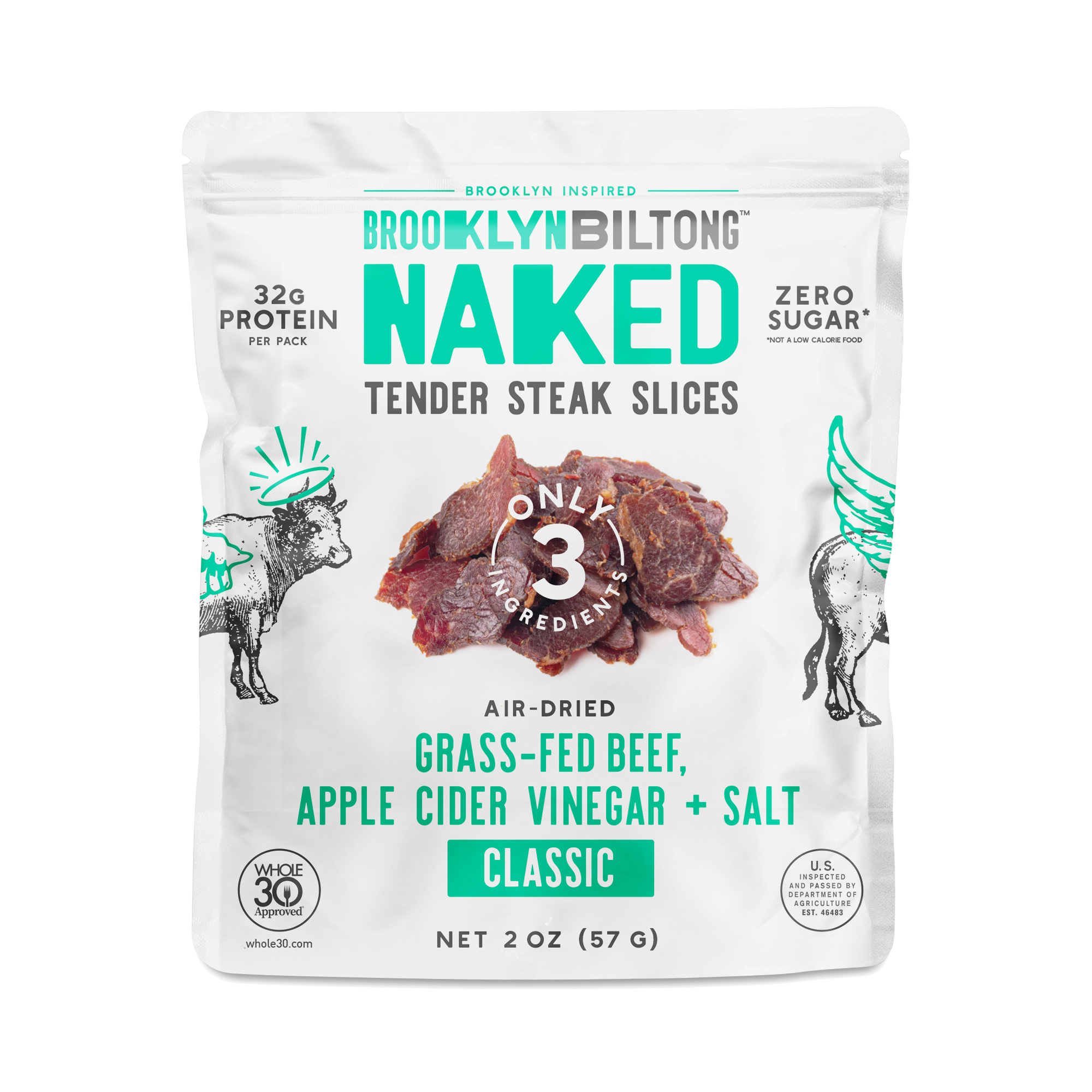 Brooklyn Biltong Naked Tender Steak Slices | Thrive Market