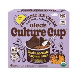 Organic Dark Chocolate Honeycomb Crunch Probiotic Ice Cream Cups